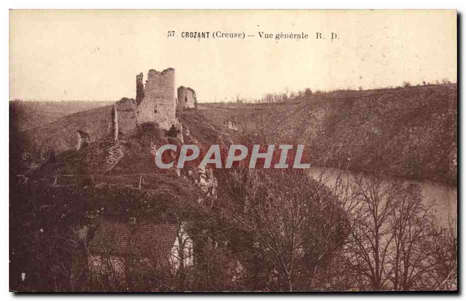 CPA Chateau Crozant Vue generale 