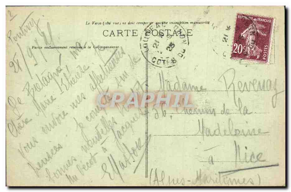 CPA Pontivy Vieux Chateau des Ducs de Rohan — Rückseite
