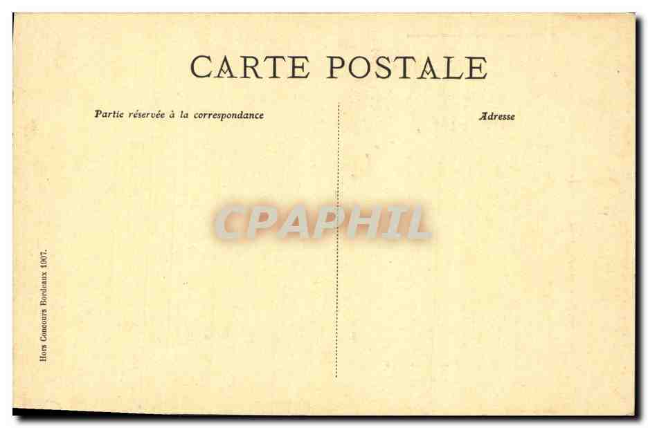CPA Chateau de Vendome — Verso
