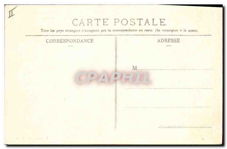 CPA Le Puy en Velay Fontaine Crozatier et la Prefecture  — Verso