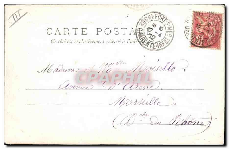 CPA Rochefort sur Mer Porte de la Prefecture Maritime — Verso