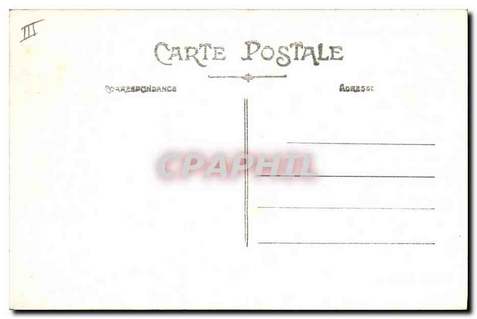 CPA Rochefort sur Mer Sous Prefecture et orphelinat de la marine Rue Martrou  — Verso