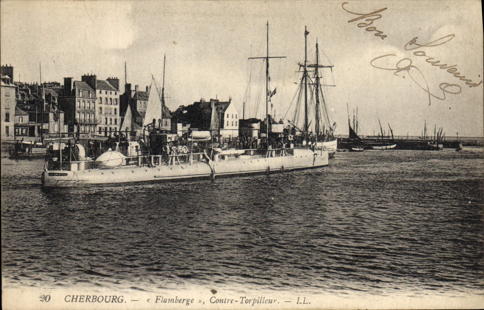 Cherbourg — « Flamberge », Contre-Torpilleur — L.L.