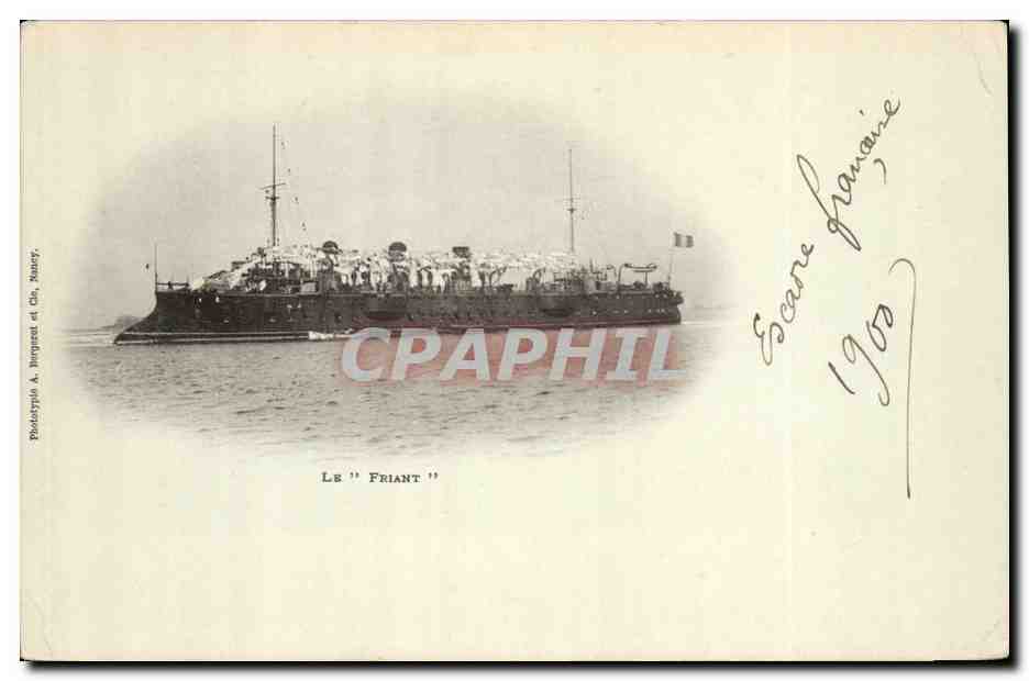 CPA Bateau de Guerre Le Friant 