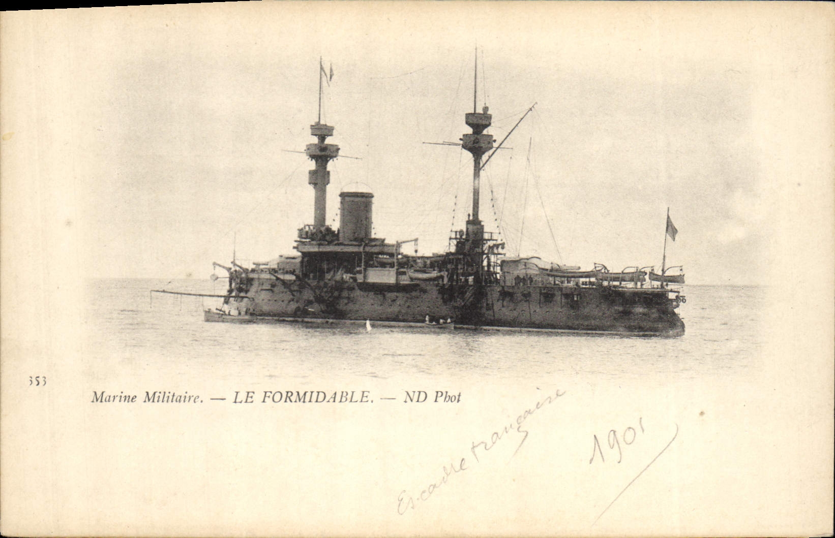 Marine Militaire — LE FORMIDABLE — ND Pbot - Recto