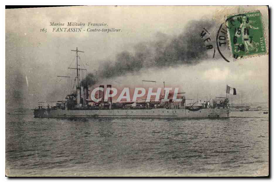 Fantassin - Contre-torpilleur — Marine Militaire Française — Éditeur : Établissements Phototypiques Bar-Tulon