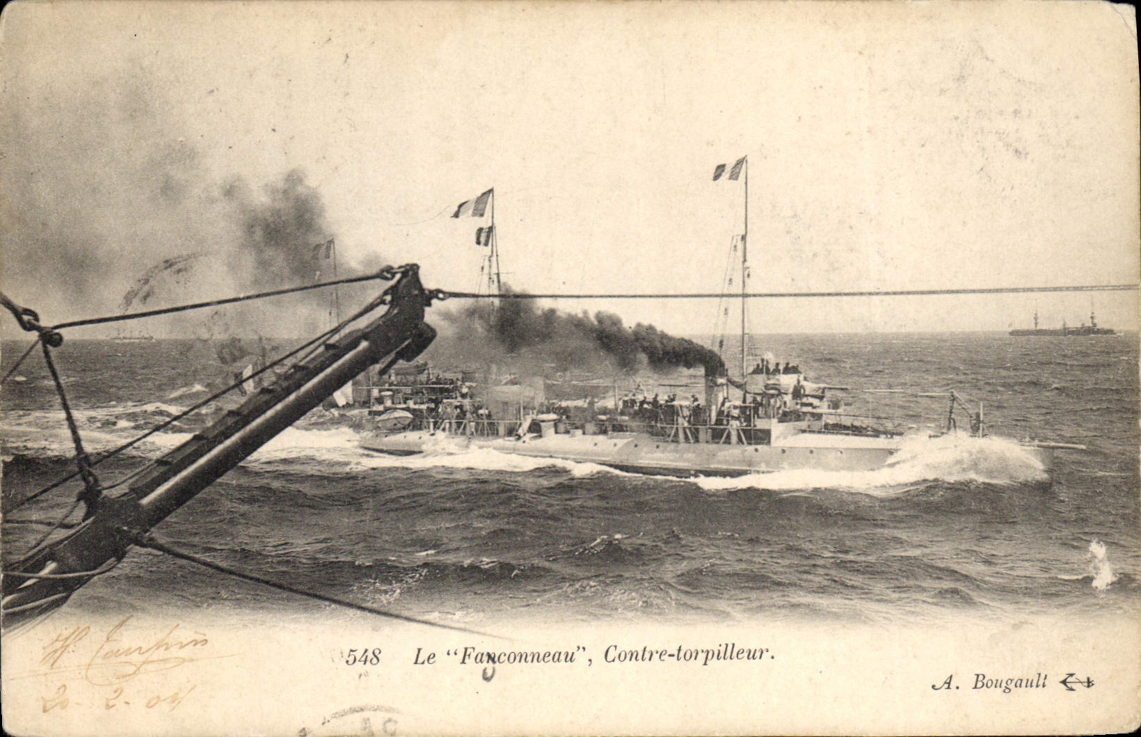 Le "Faconneau", Contre-torpilleur — A. Bougauli, n°548
