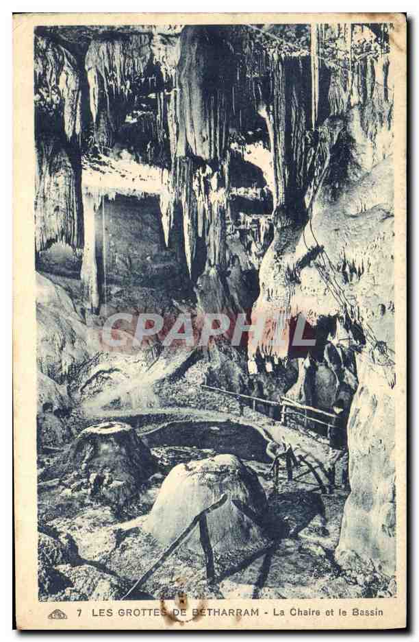 CPA Grotte Grottes de Betharram La chaire et le bassin