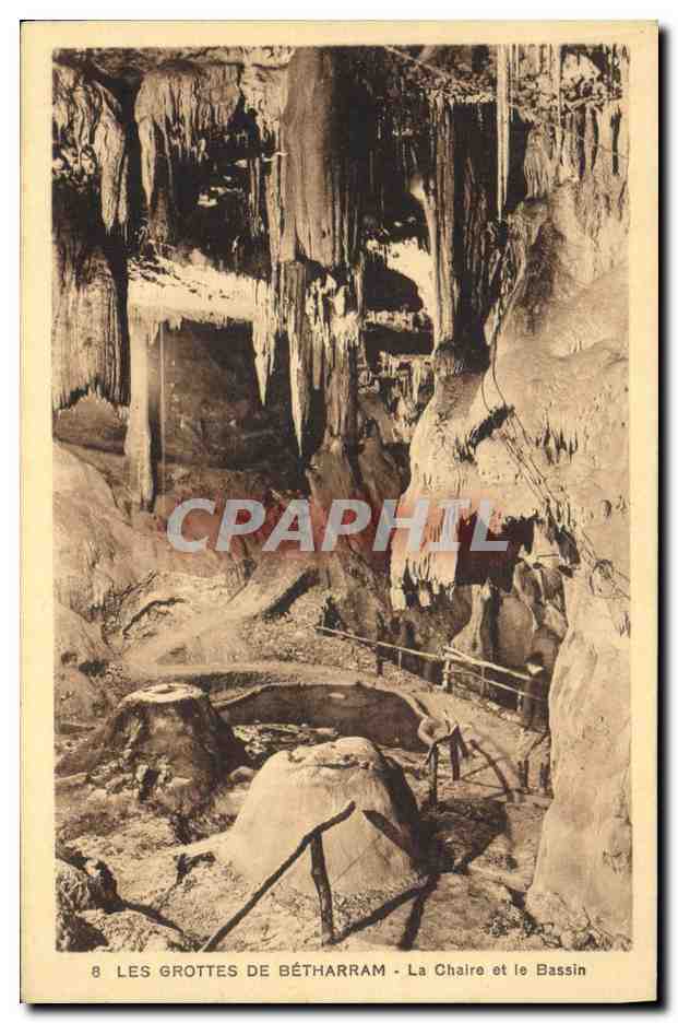 CPA Grotte Grottes de Betharram La chaire et le bassin