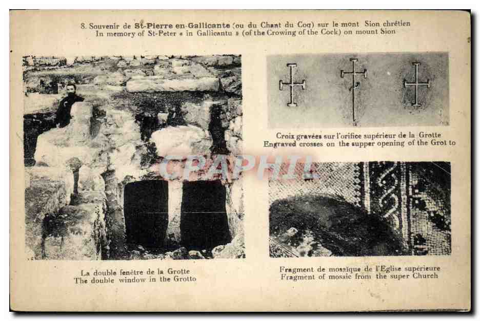 CPA Grotte Grottes St Pierre en Gallicante sur le mont