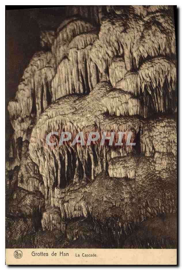 CPA Grotte Grottes de Han La cascade