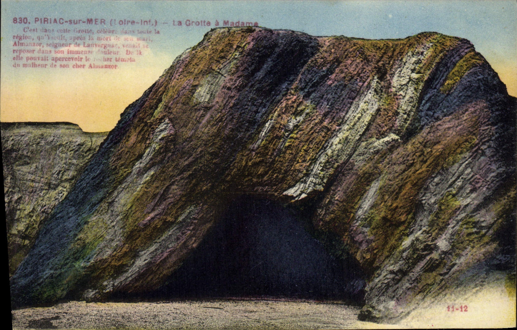 CPA Grotte Grottes Piriac sur Mer La grotte a Madame 