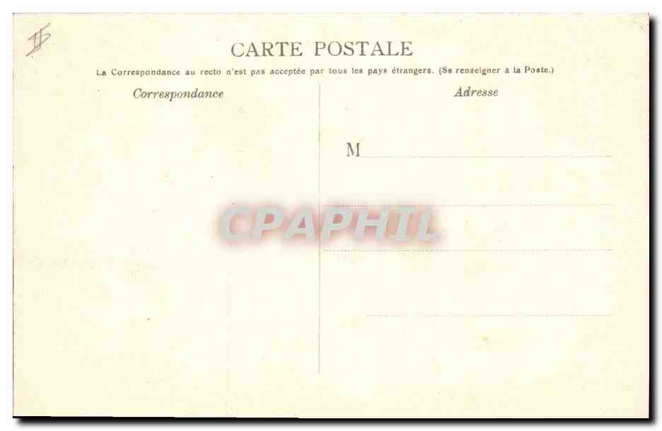 CPA Palais de Justice Nimes — Verso