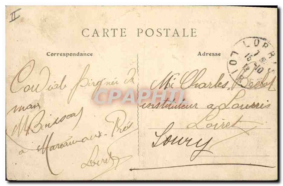 CPA Palais de Justice Orleans — Verso