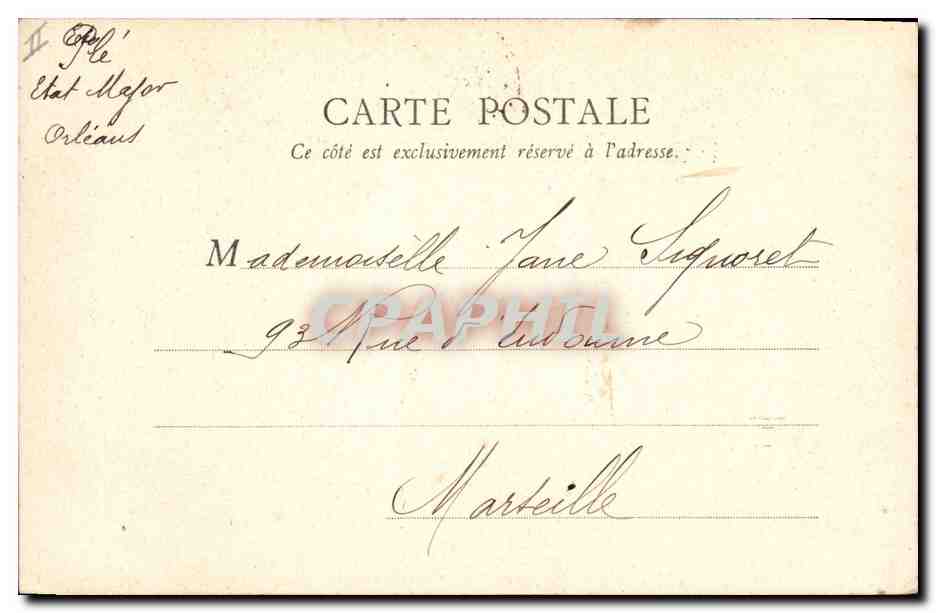 CPA Palais de Justice Orleans — Verso