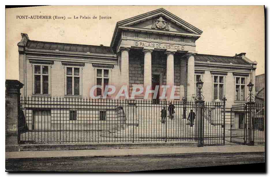CPA Palais de Justice Pont Audemer