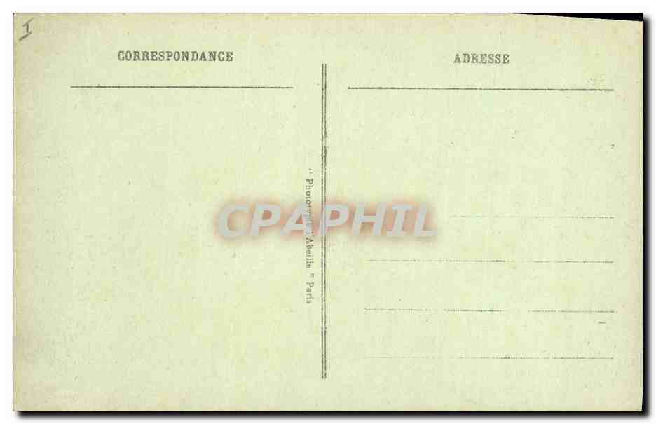CPA Palais de Justice Paris  — Verso