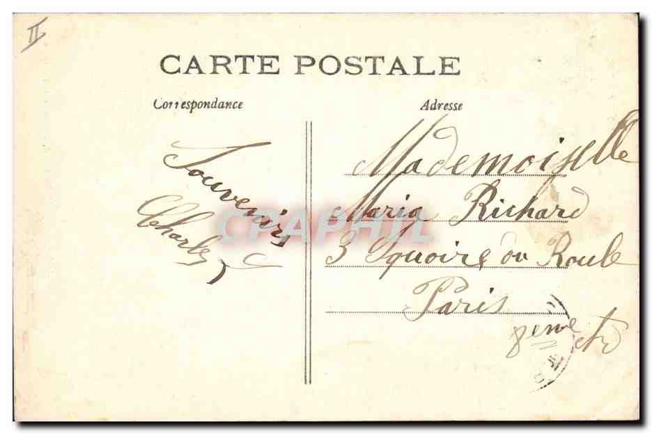 CPA Palais de Justice Peronne — Verso
