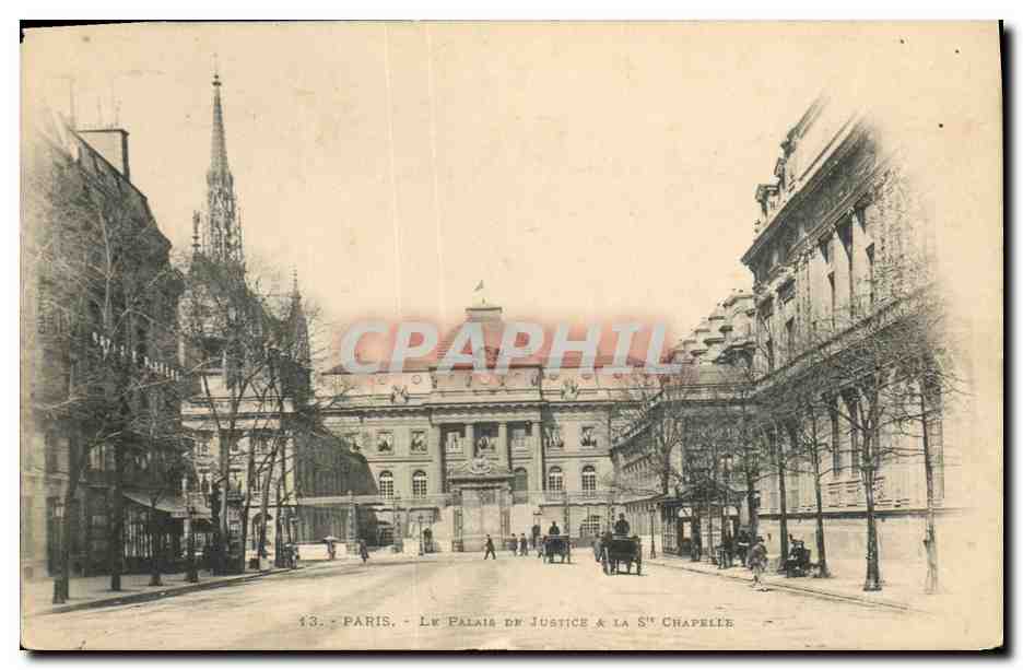 CPA Palais de Justice et la Sainte Chapelle Paris