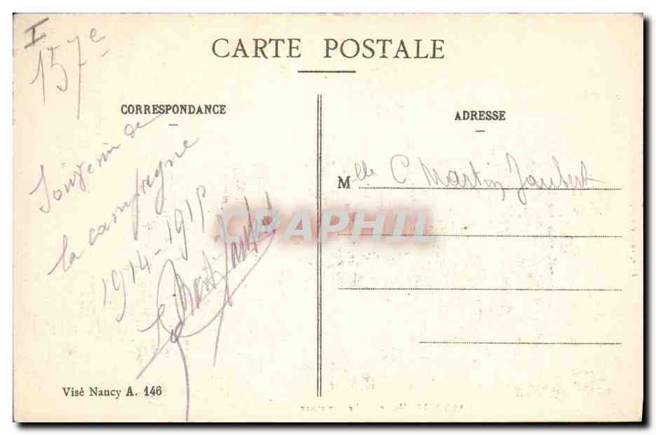 Marbotte (Meuse) - Le Cimetière — éditeur Luce, n° R3 — Rückseite