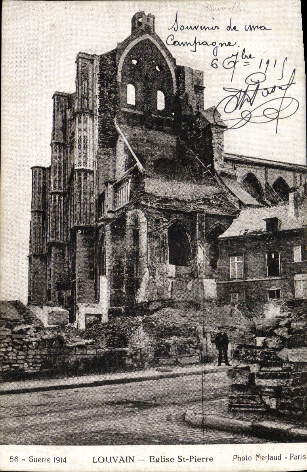 Louvain — Église Saint-Pierre en ruines — Photo Merlaud - Paris