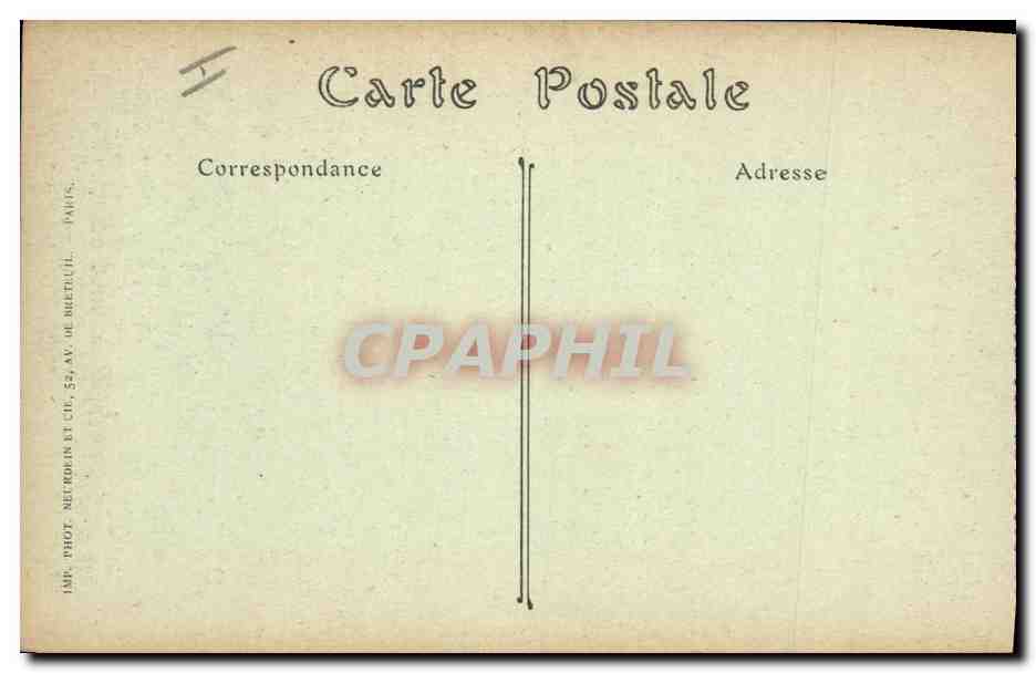 Soissons — Ruines, Rue Matigny — Phot. Netrophin et Cie, Paris — Rückseite