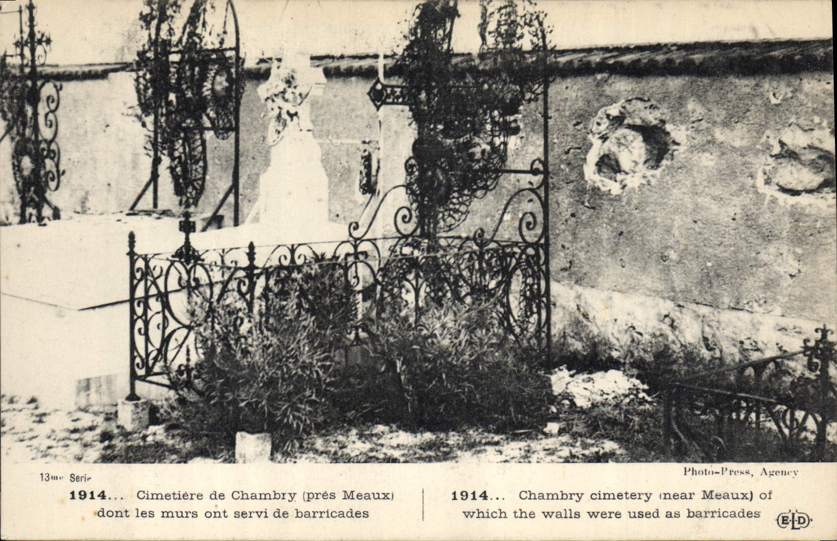 Cimetière de Chambray (près Meaux) — 1914 — Photo-Press, Agence E-D