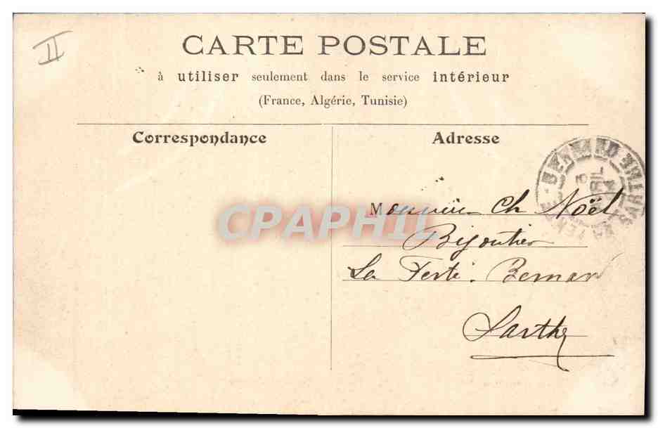 CPA Palais de justice Paris Garde Republicaine Militaria  — Verso