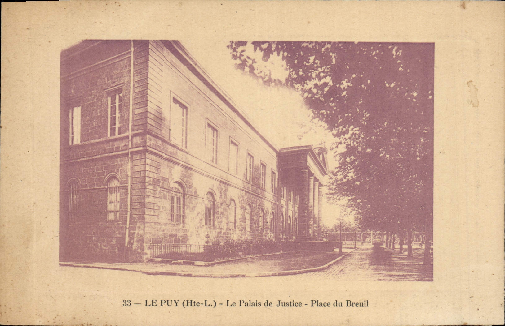 CPA Palais de justice Place du Breuil Le Puy 