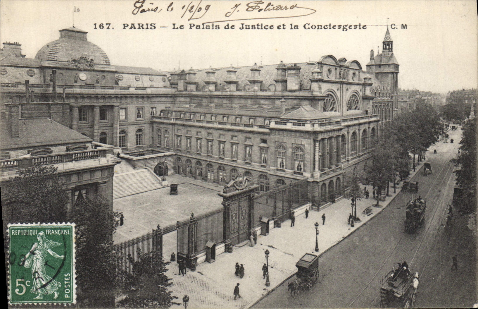 CPA Palais de justice et la Conciergerie Paris 