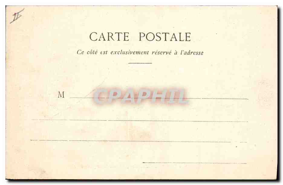 CPA Palais de justice Place Dauphine Paris  — Verso
