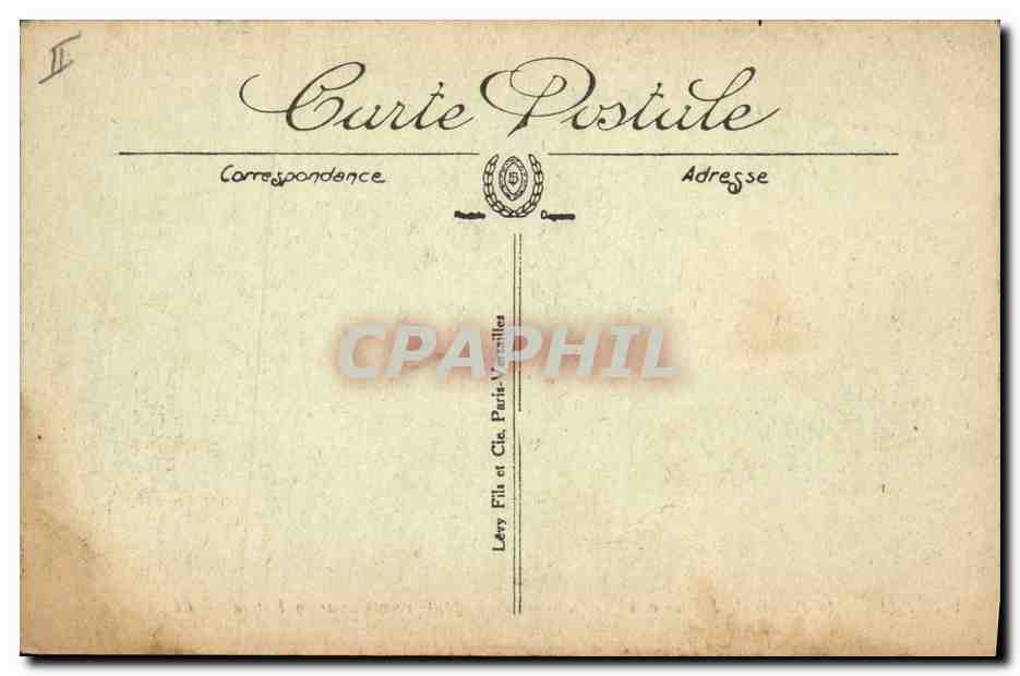 CPA Palais de justice et le Monument des enfants morts pour la Patrie Pau   — Verso