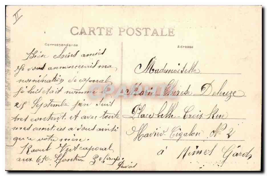 CPA Palais de justice Privas Fontaine  — Verso