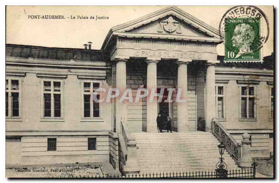 CPA Palais de justice Pont Audemer 