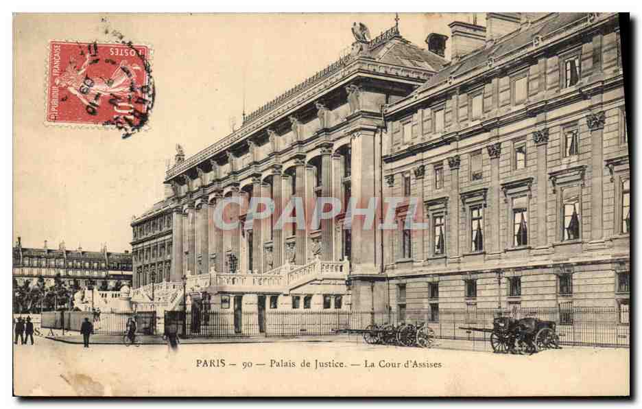 CPA Palais de justice Paris La Cour d'assises 