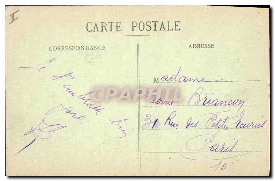 Noyon bombardé - Rue Victor-Hugo — Boursan, Compiegne — Rückseite