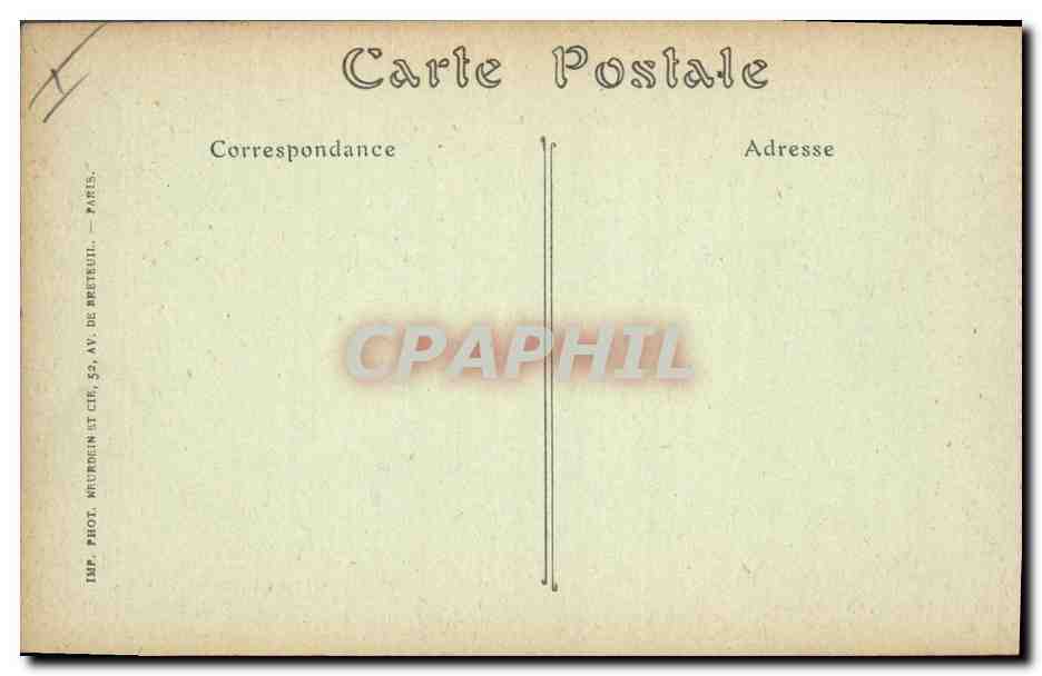 Soissons — Maison incendiée rue du Belfröl — B. NOUGAREDE, Edit. Soissons — Rückseite