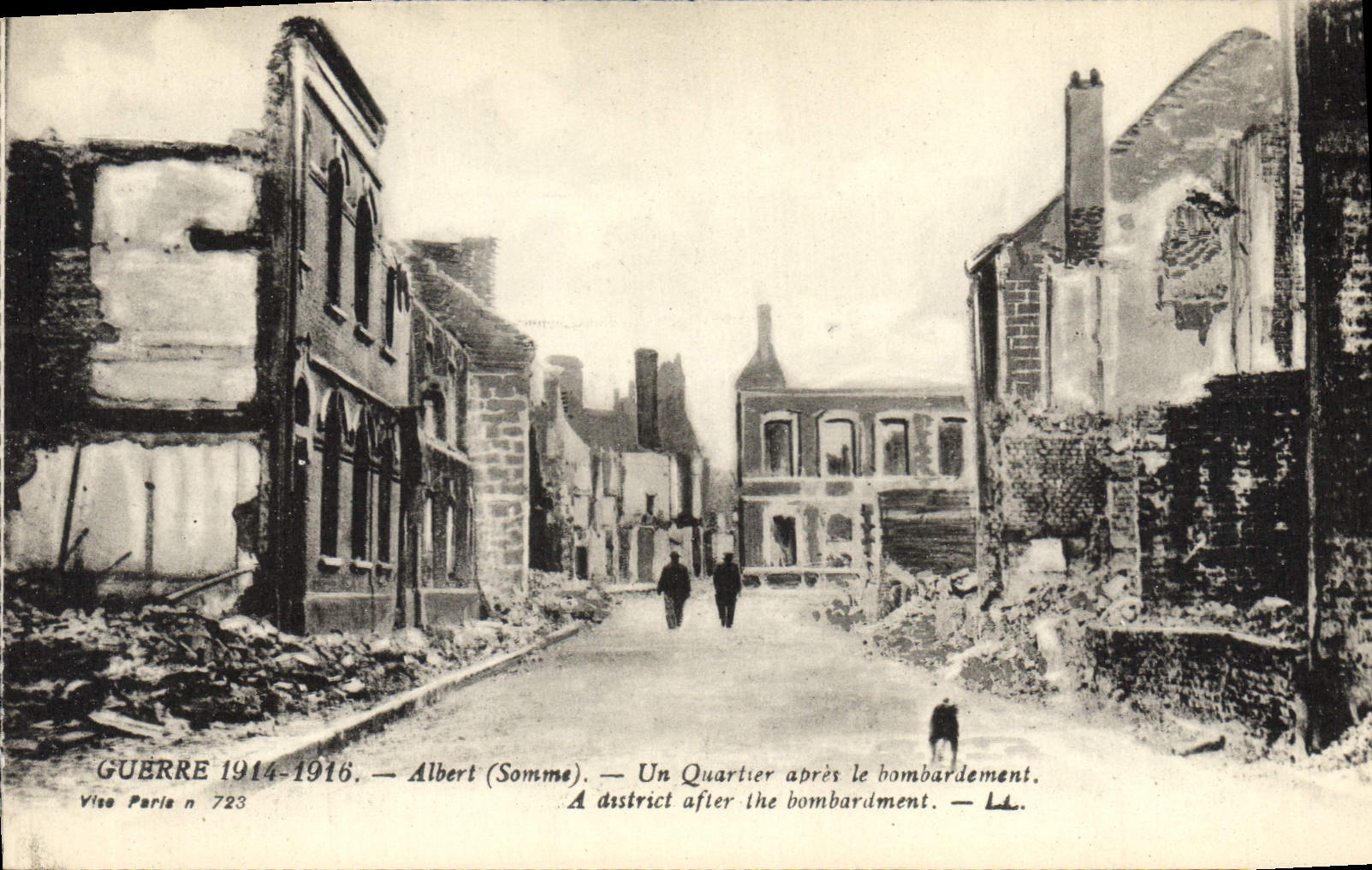 Albert (Somme) — Quartier après le bombardement — Viso Paris n° 723