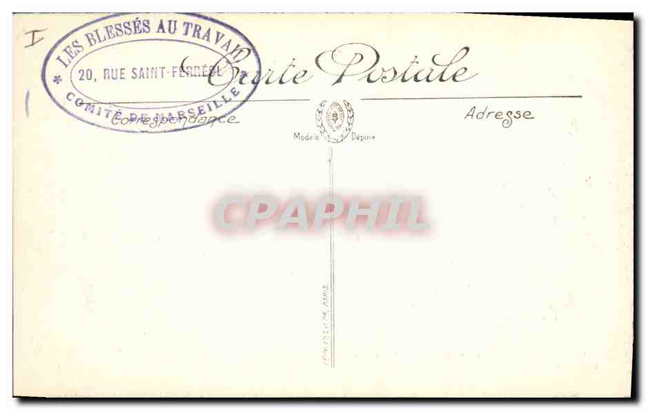 Albert (Somme) — Quartier après le bombardement — Viso Paris n° 723 — Verso