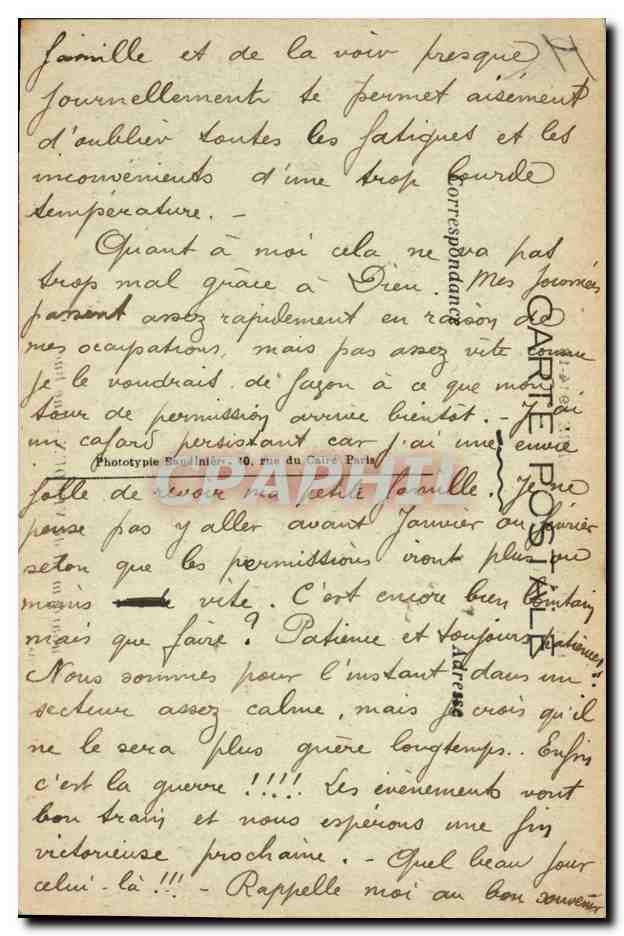 Bombardement de VERDUN - Une Rue — 1915, Phot-Express - Visé Paris — Verso