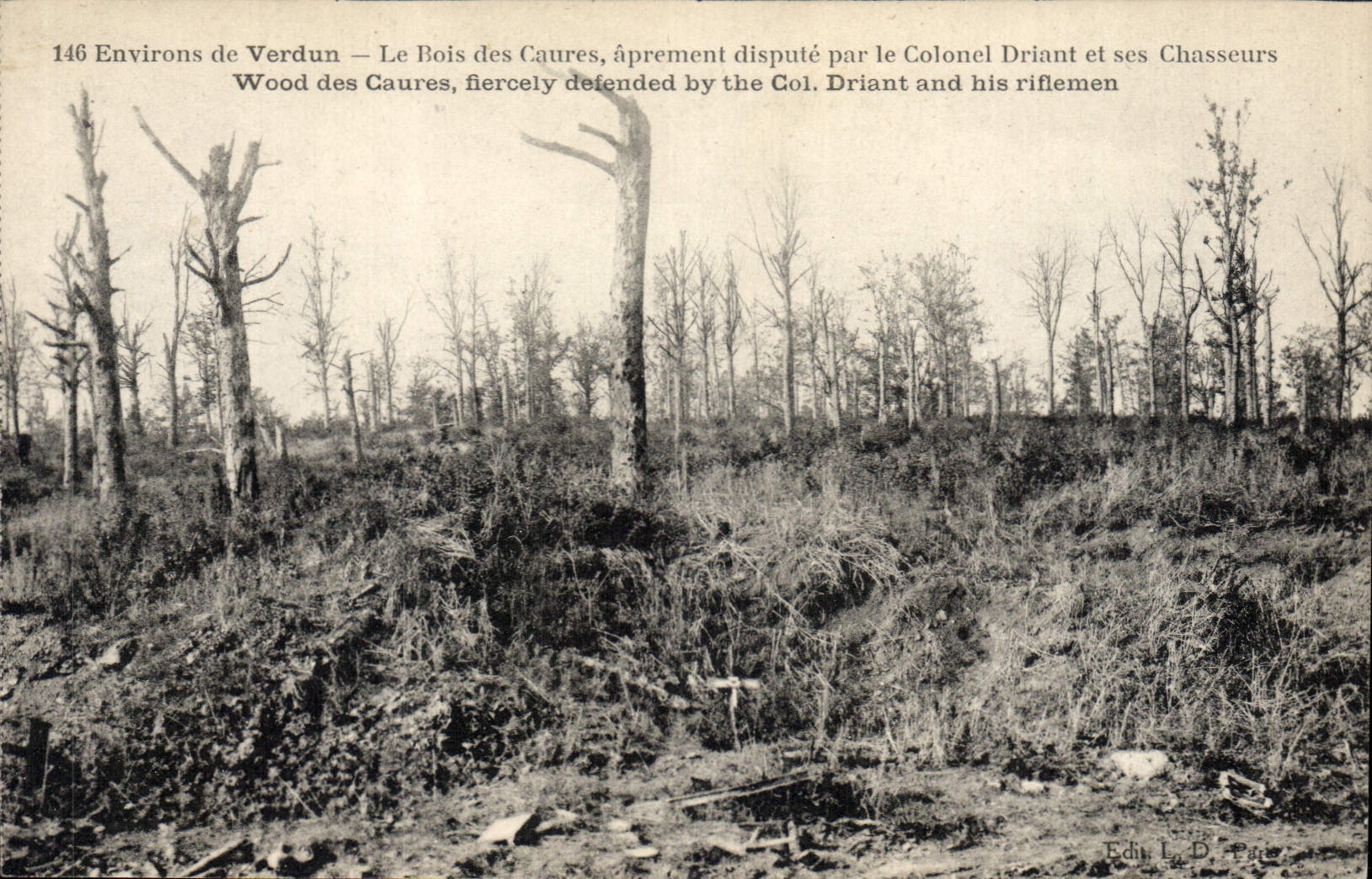 CPA Militaria Environs de Verdun Le Rois des Caures aprement dispute par le Colonel Driant et ses Ch