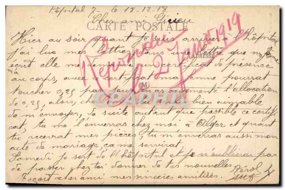 Nancy - Bombardement des 9-10 Septembre 1914 - Maison Hanrion-Terlin où deux personnes ont trouvé la mort — Rückseite