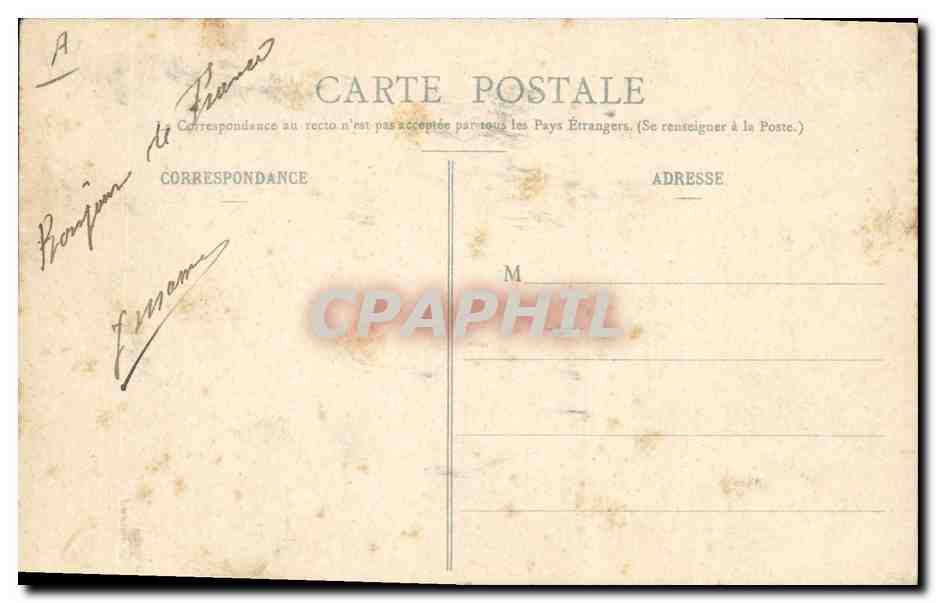 CPA Folklore Scenes Bourbonnaises La bourree Bourbonnaise  — Verso