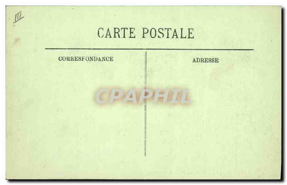 CPA Folklore Auvergne Dans la montagne Ane Mule  — Verso