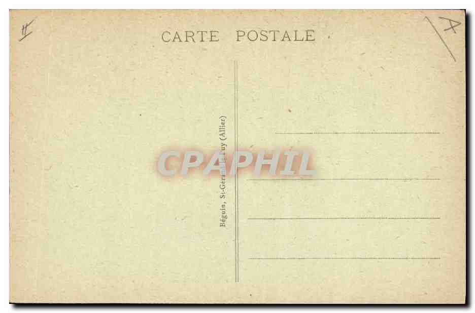CPA Folklore Auvergne Interieur Auvergnat  — Rückseite