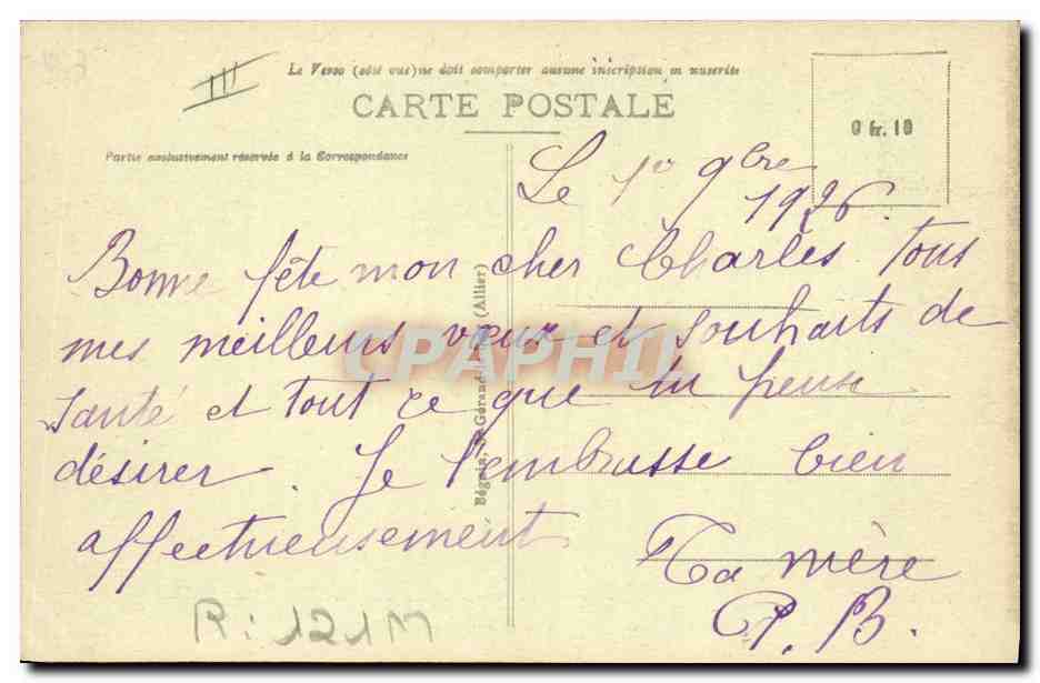 CPA Folklore Le Velay Une noce aux environs du Puy Accordeon — Verso