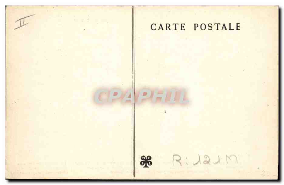 CPA Folklore Auvergne   — Verso