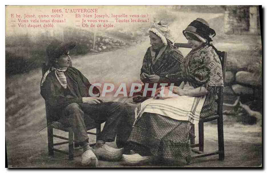 CPA Folklore Auvergne 