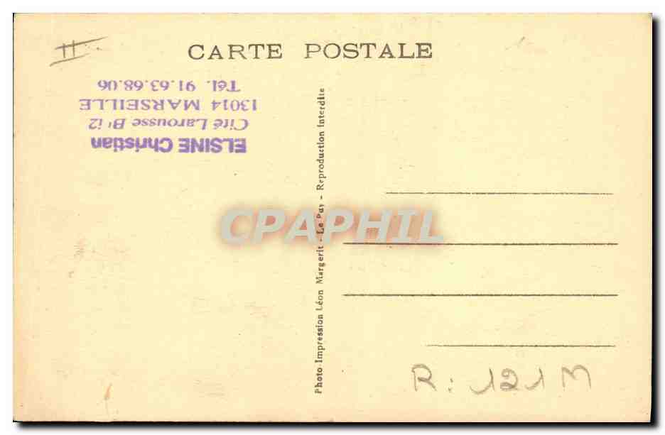 CPA Folklore Les scenes villageoises Une vieille paysanne des environs de Brioude  — Verso