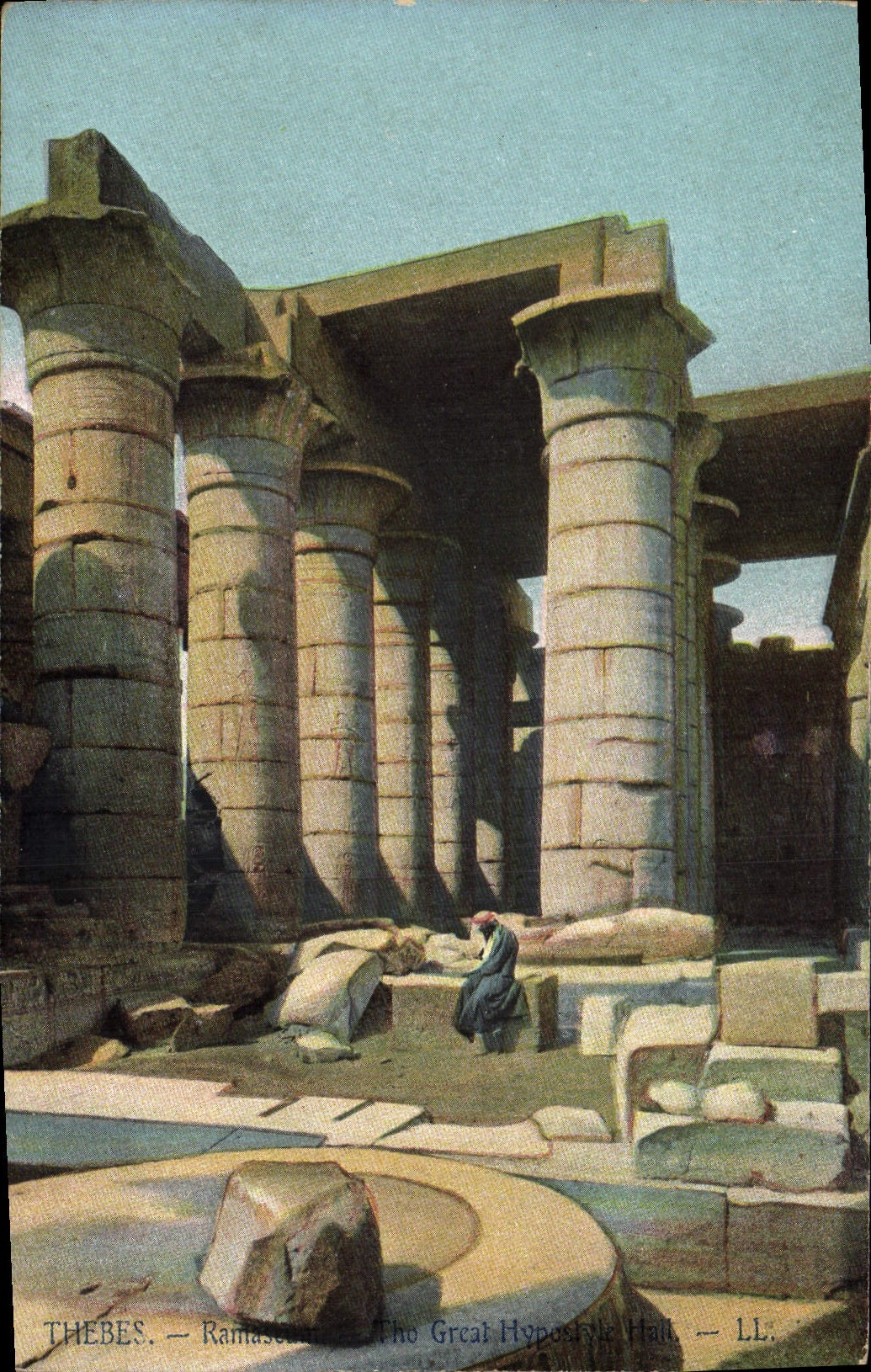 Thèbes — Le Ramesseum — Le Grand Hypostyle — LL